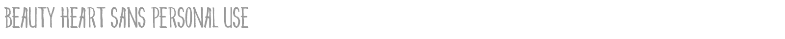 Beauty Heart Sans font preview